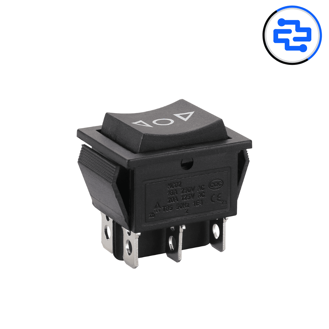 Rocker Switch DPDT 6Pin (ON-OFF-ON) - image 1