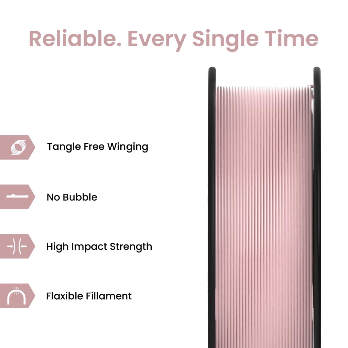 Baby Pink PLA+ 3D Printer Filament - image 2
