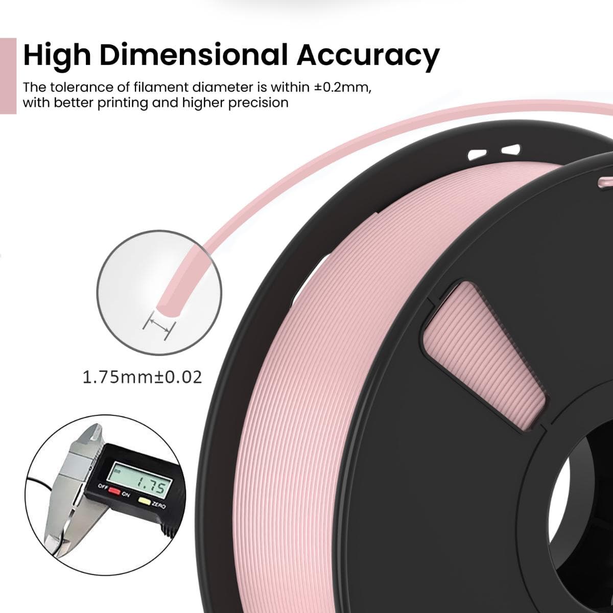 Baby Pink PLA+ 3D Printer Filament - image 3