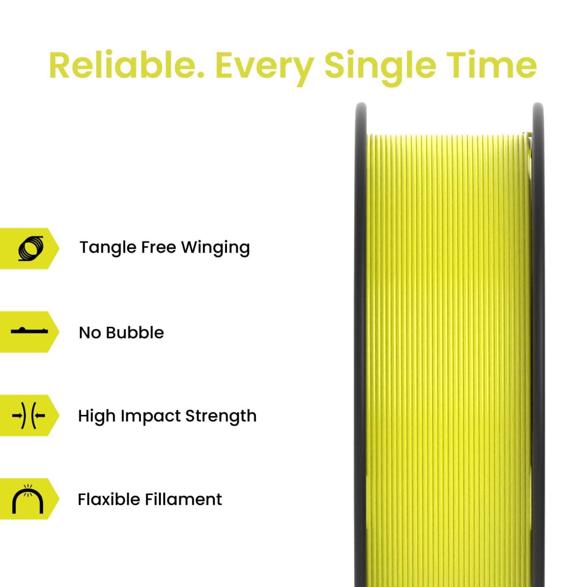 Lemon Yellow PLA+ 3D Printer Filament - image 2