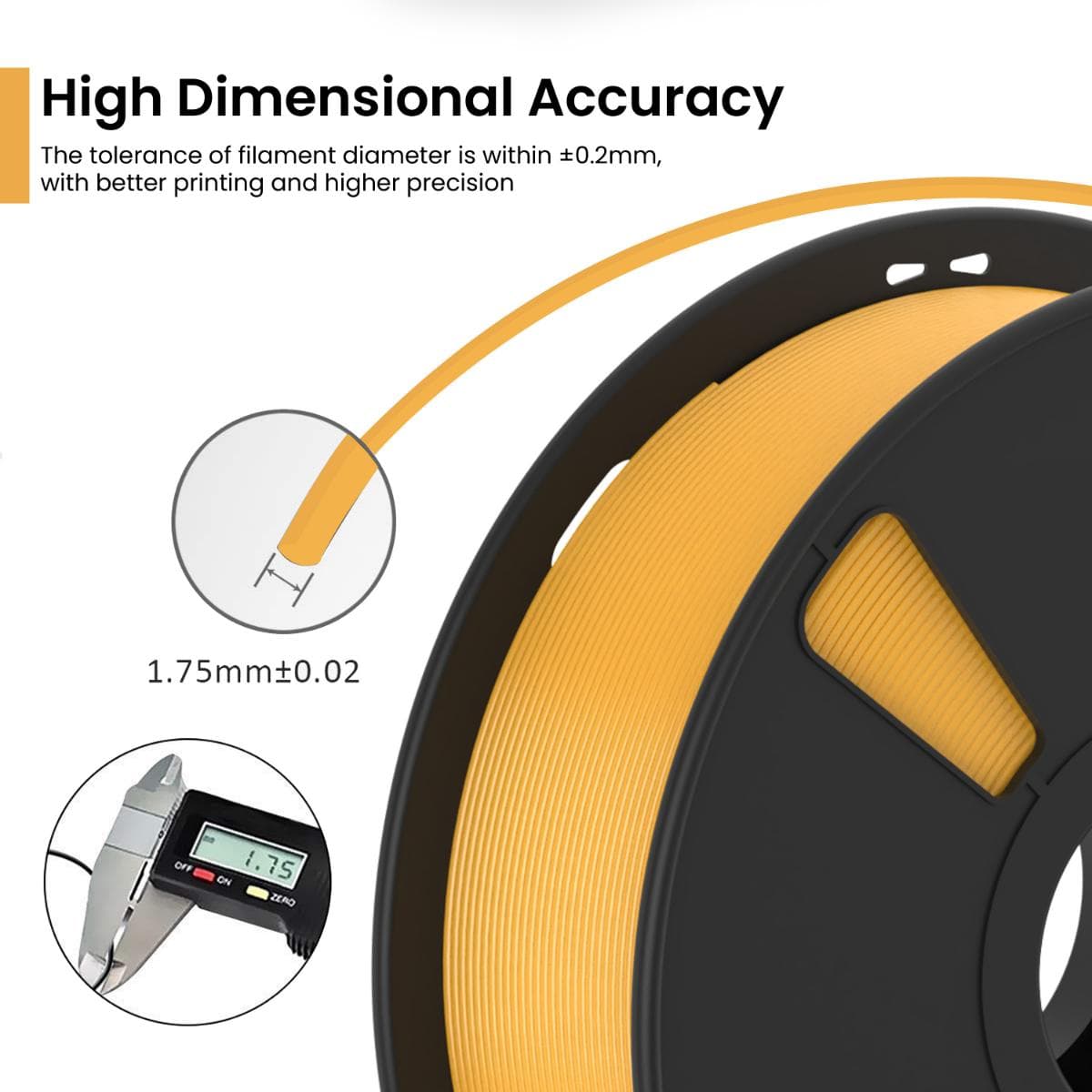 Gold PLA+ 3D Printer Filament - image 3