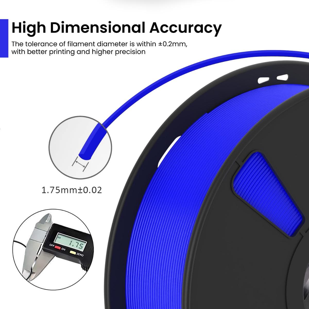 Royal Blue PLA+ 3D Printer Filament - image 3