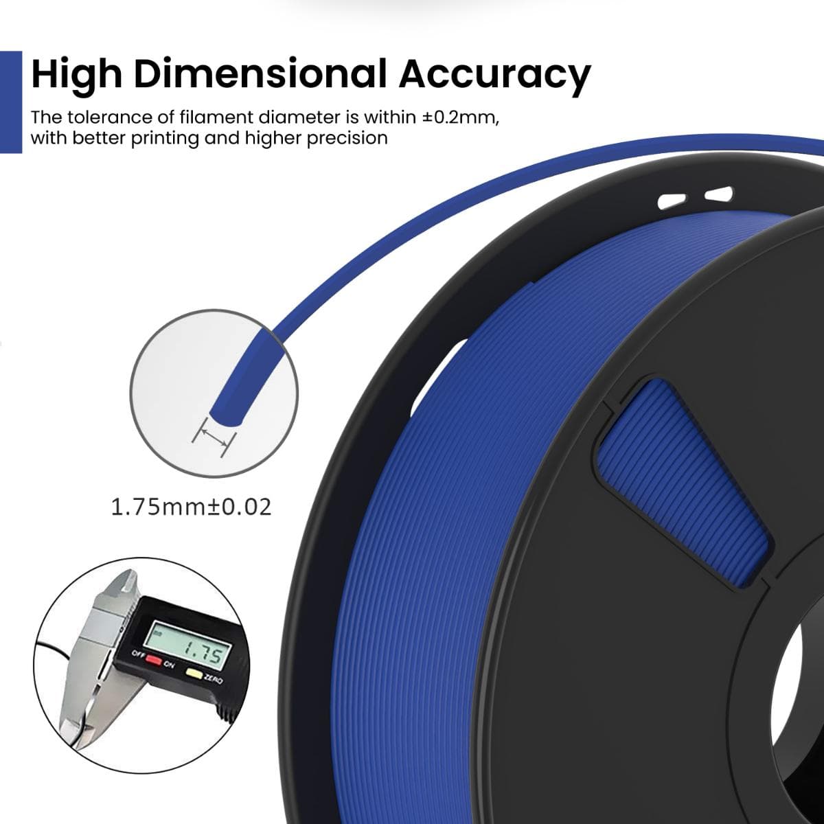 Navy Blue PLA+ 3D Printer Filament - image 3