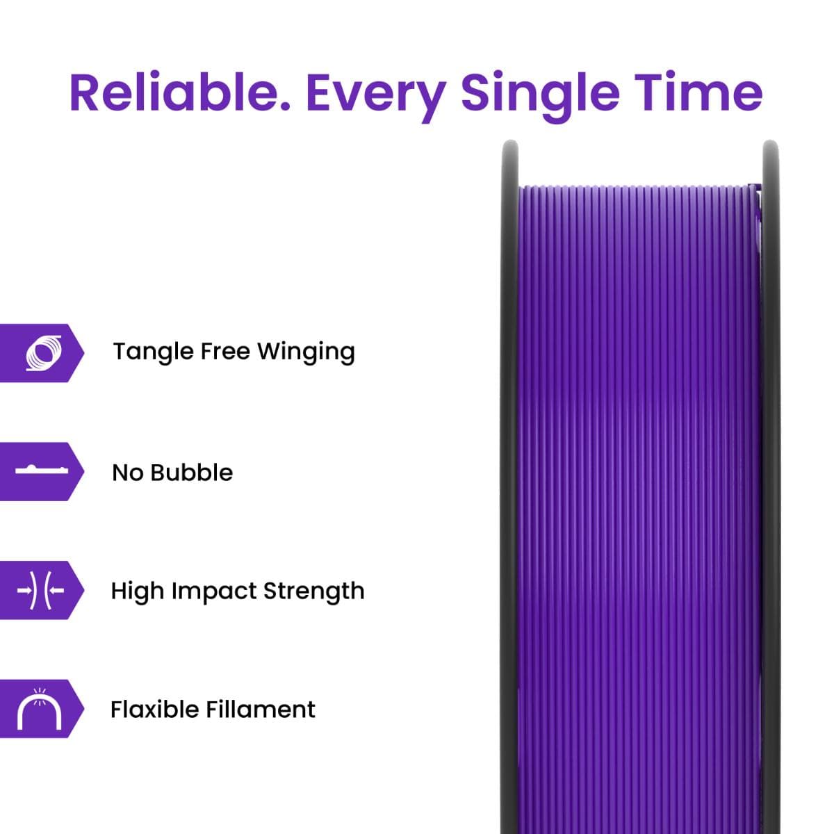Super Violet PLA+ 3D Printer Filament - image 2