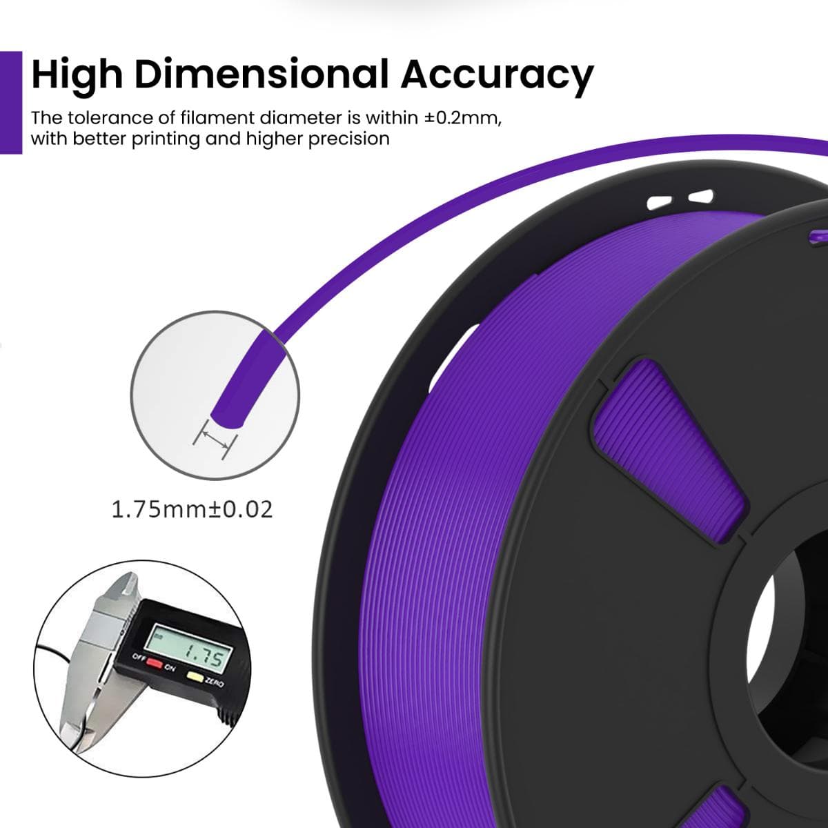 Super Violet PLA+ 3D Printer Filament - image 3