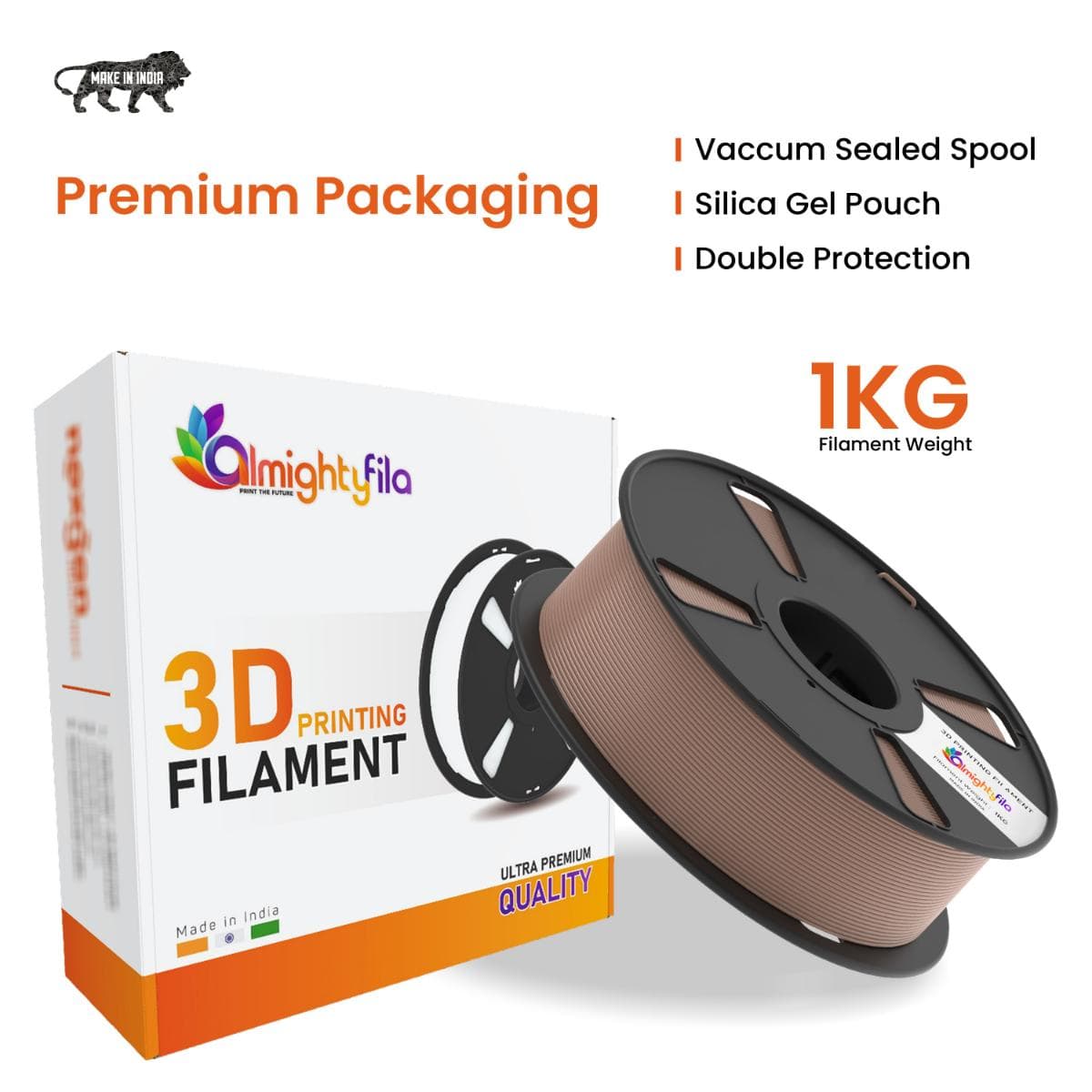 Wood Brown PLA+ 3D Printer Filament - image 4