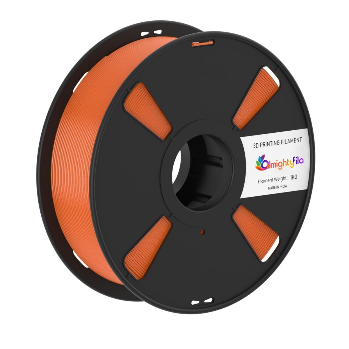 Orange PLA Matte 3D Printer Filament - image 1