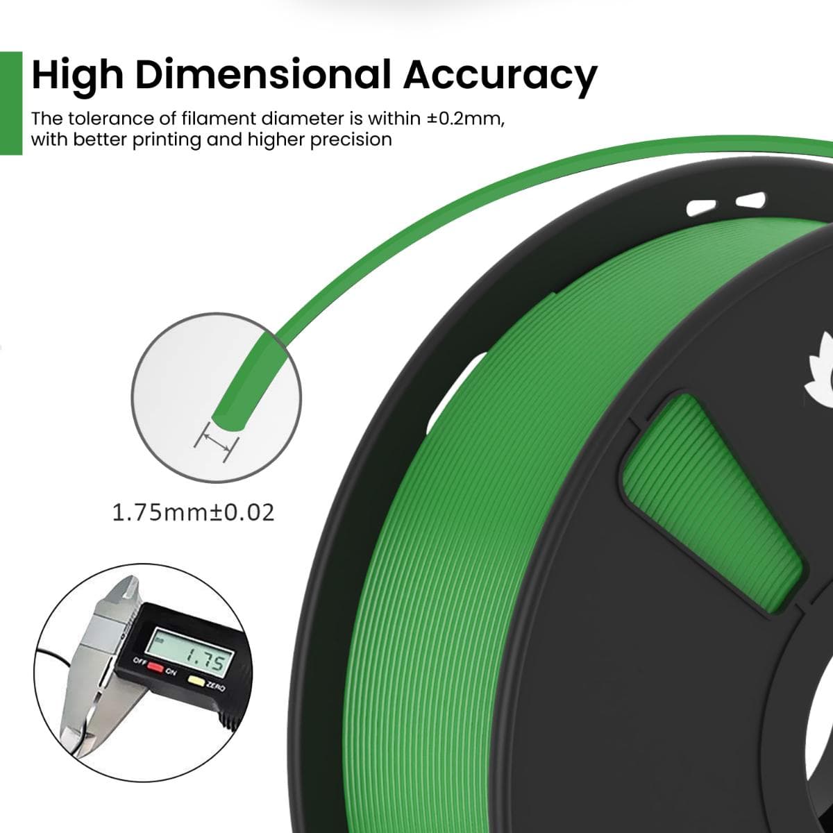 Green PLA Matte 3D Printer Filament - image 3