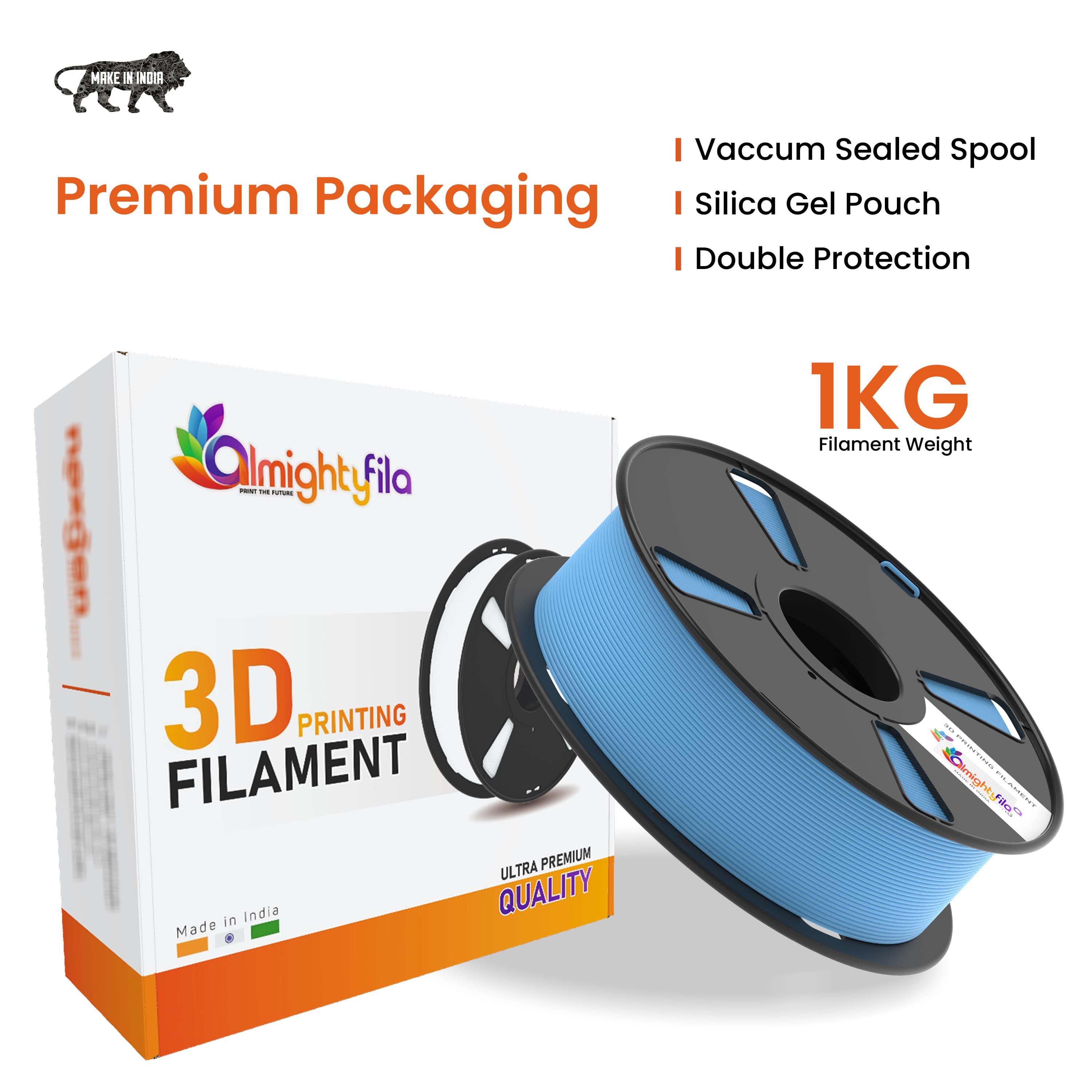 Sky Blue PLA Matte 3D Printer Filament - image 4