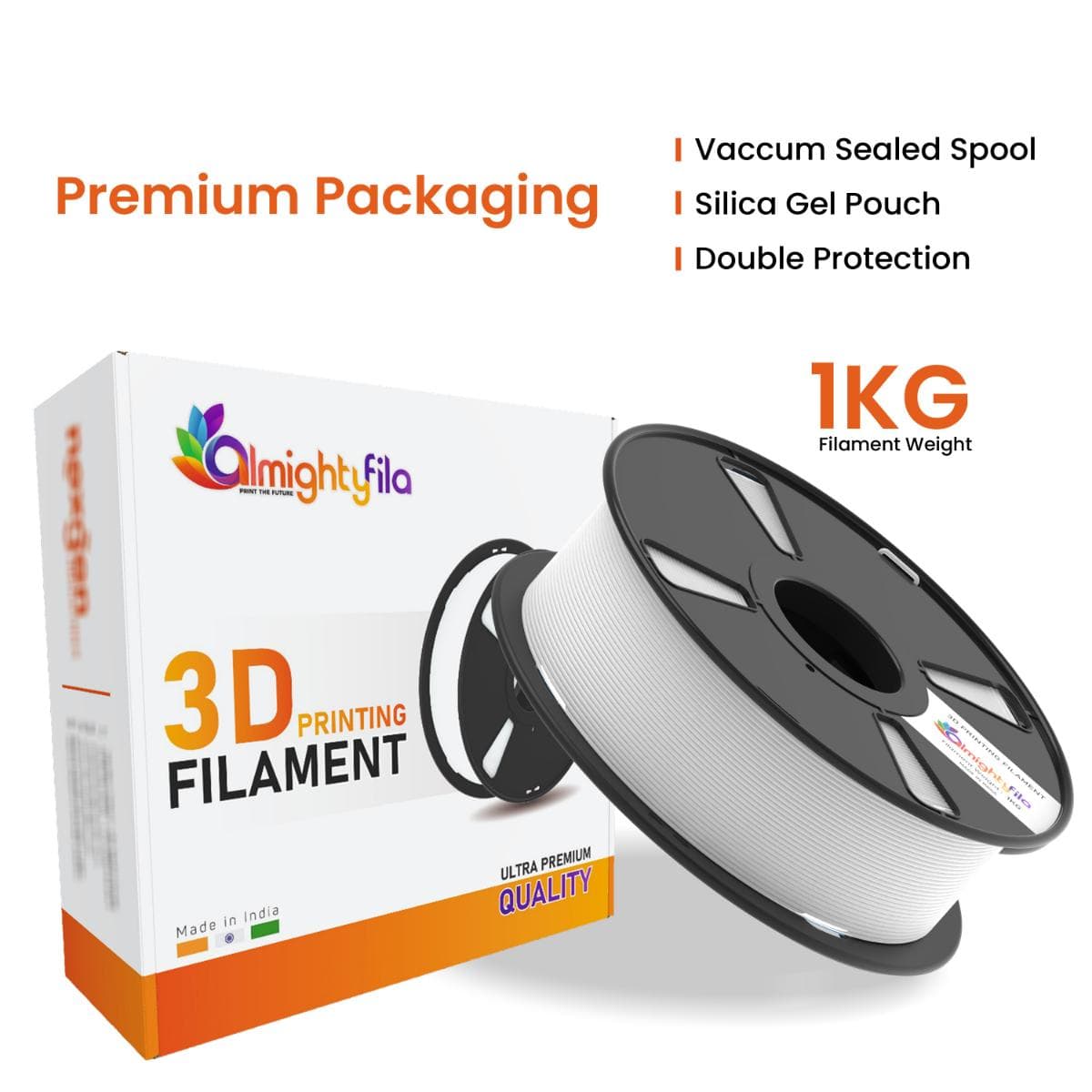 White TPU (95A) 3D Printer Filament - image 4