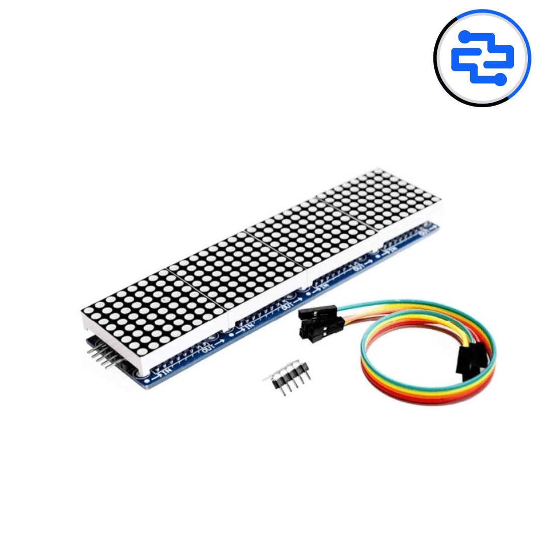 MAX7219 LED Dot Matrix 4 In 1 Display Module - image 1