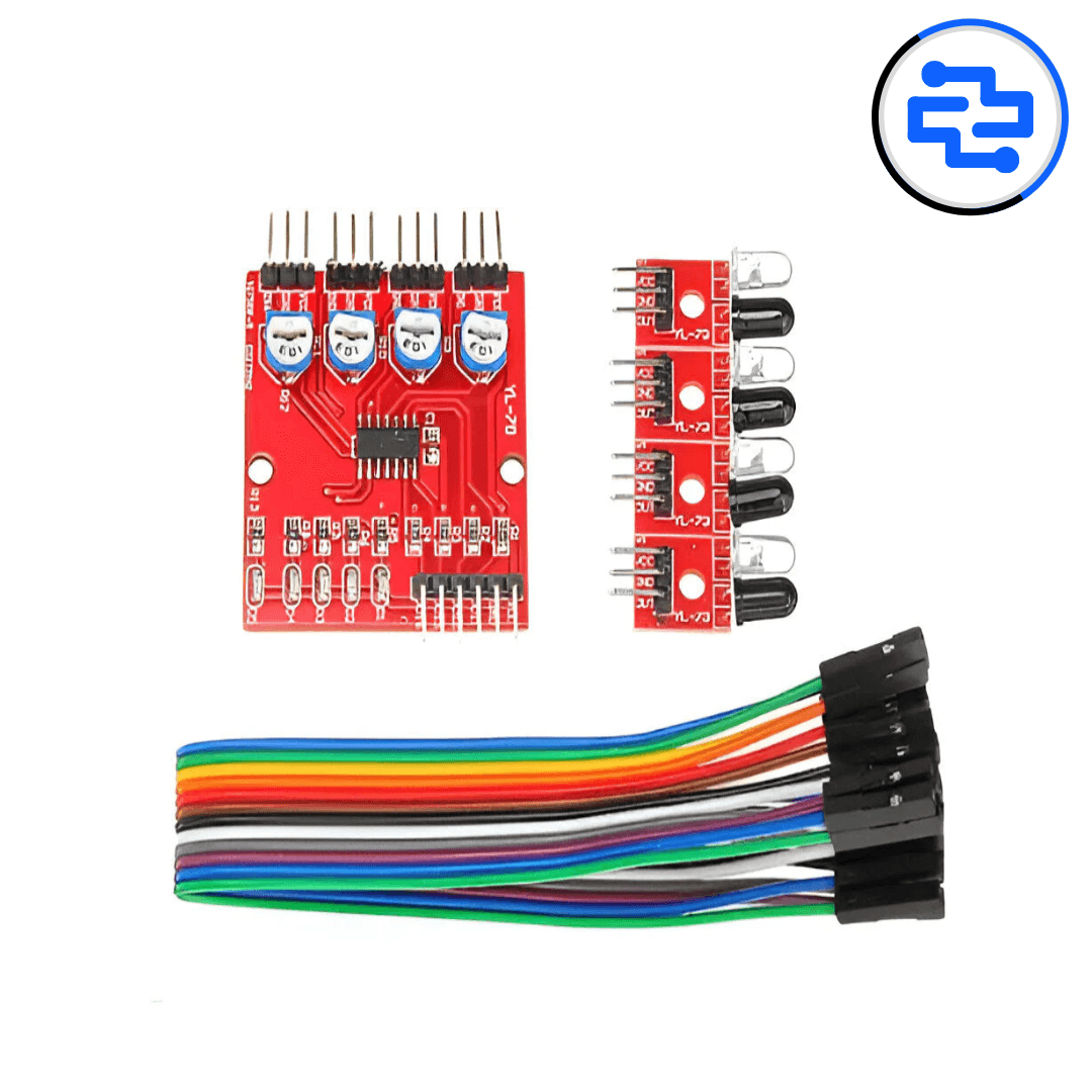Thumbnail 1 for 4 Channel Infrared Sensor Tracking Module