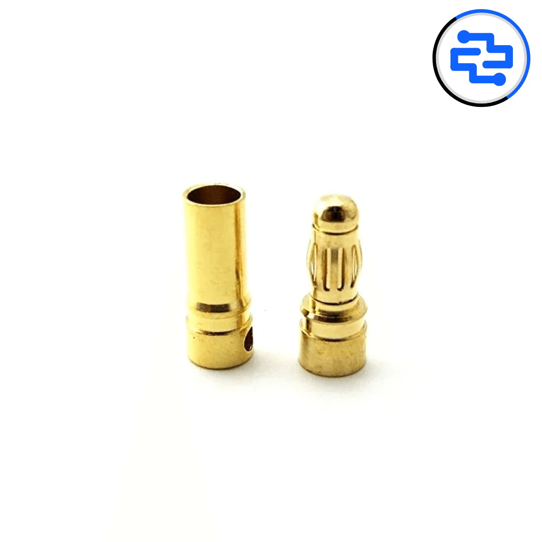 Thumbnail 1 for 4mm Male & Female Gold Bullet Banana Connector