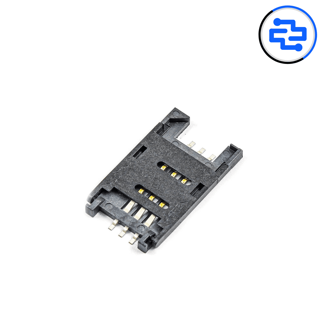 Thumbnail 1 for SIM Card Holder 6 Pin SMD Connector