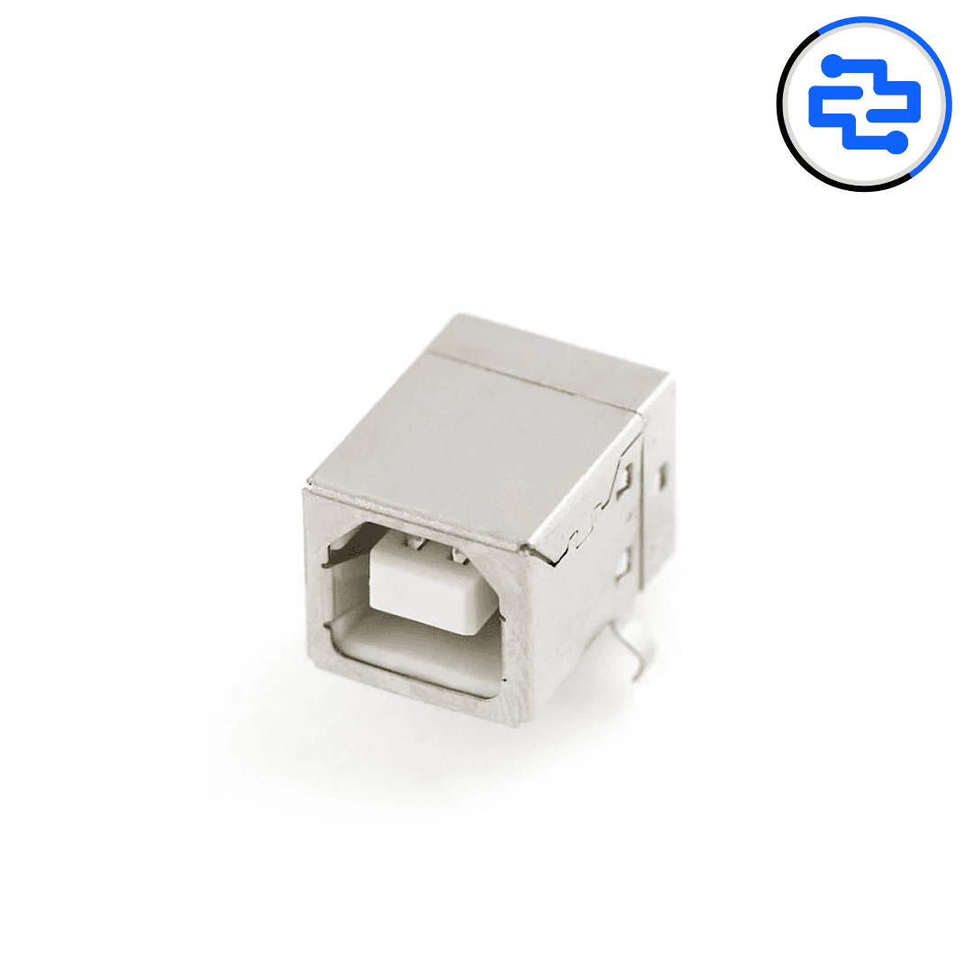 Thumbnail 1 for USB B 2.0 Female PCB Solder Connector