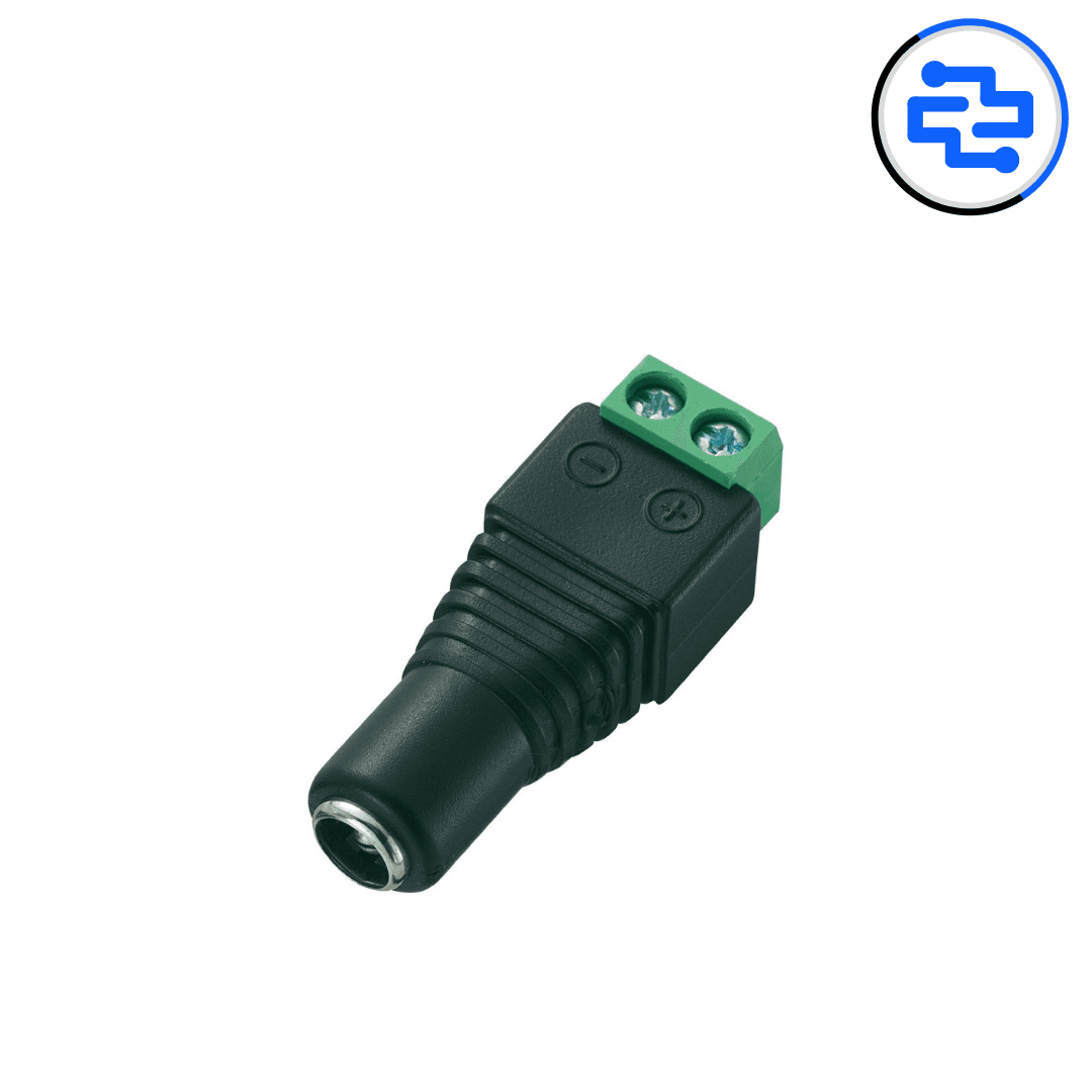 Thumbnail 1 for DC Power Jack Female Connector with 2 Pin Screw Terminal