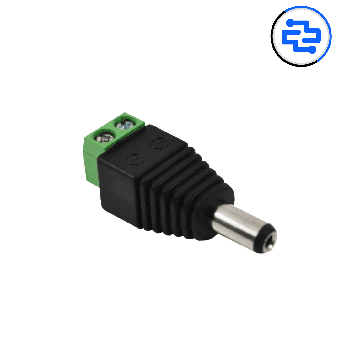 Thumbnail 1 for DC Power Jack Male Connector with 2 pin Screw Terminal
